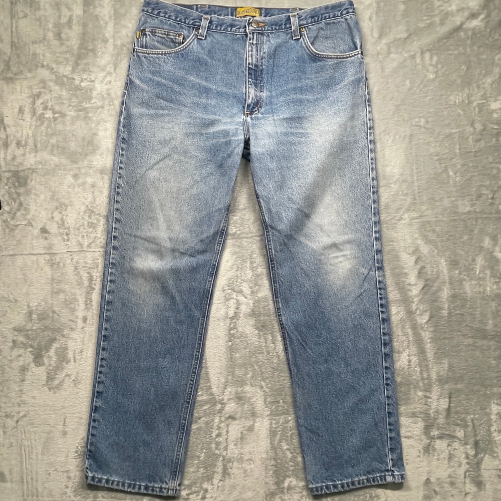 Diamond Gusset Jeans Mens 40x32 Blue Regular Fit Straight Leg Made in USA Denim